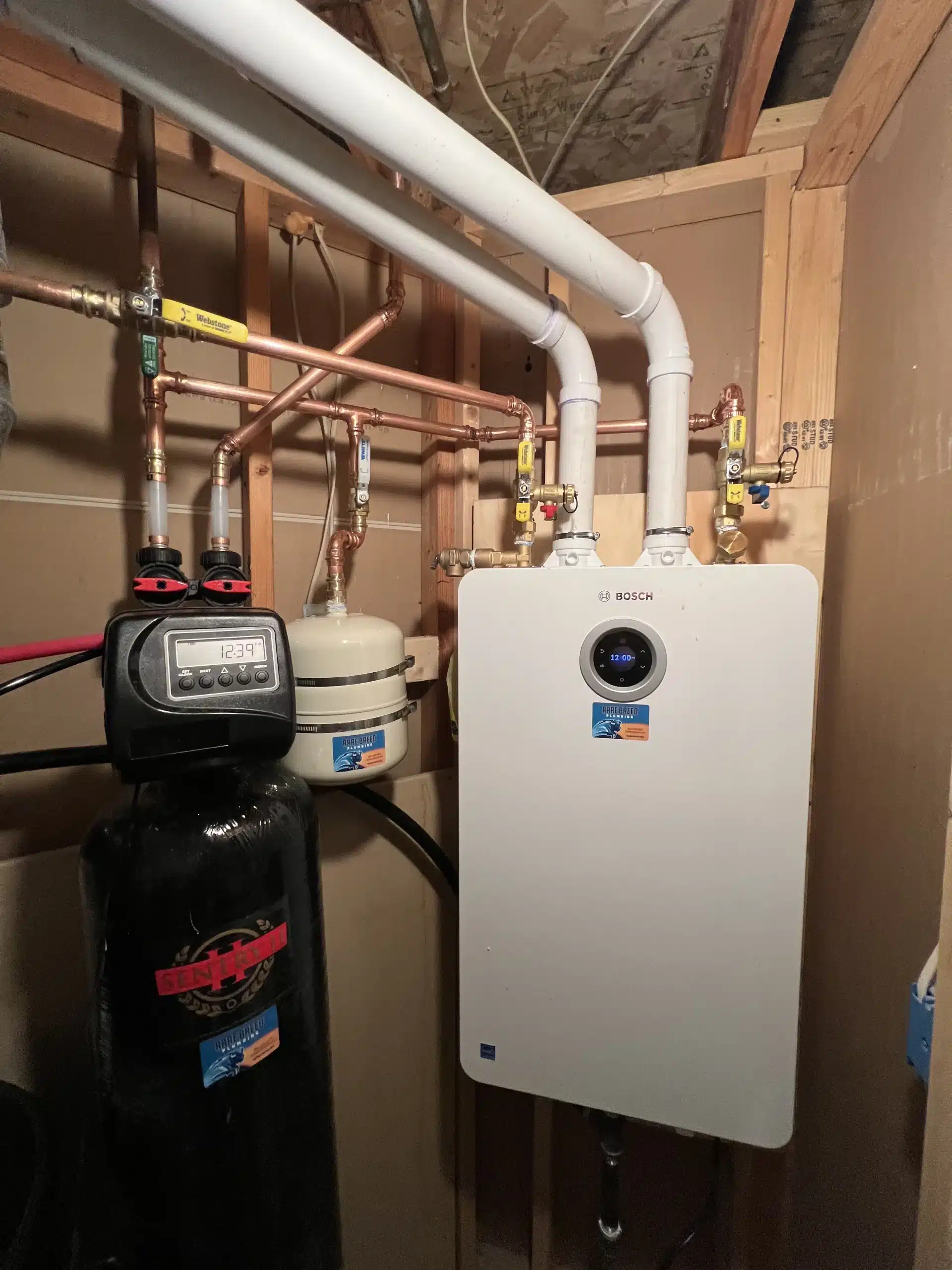 Rare Breed Bosch tankless water heater and Sentinel filtration install