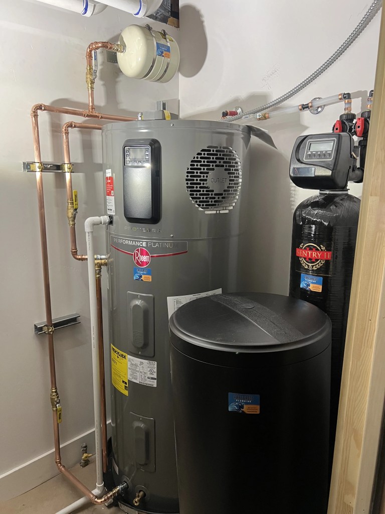 Rare Breed Rheem water heater and Sentry II softener install in Utah